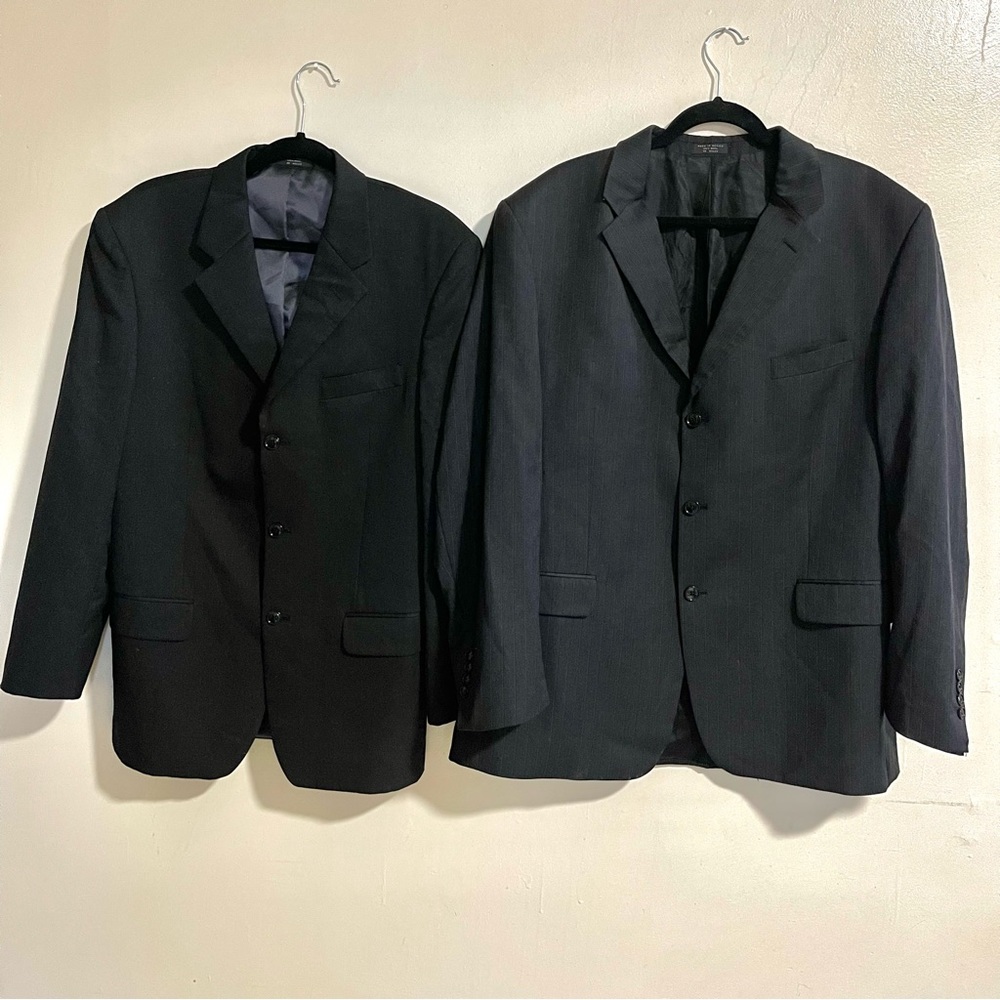 2 Jones New York Mens 100% Wool 3 Button Blazer/Suit Jackets Sizes 44R/50R